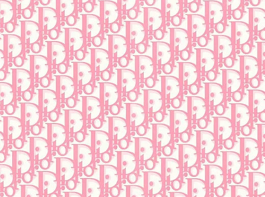 Dior Pink Barber Cape