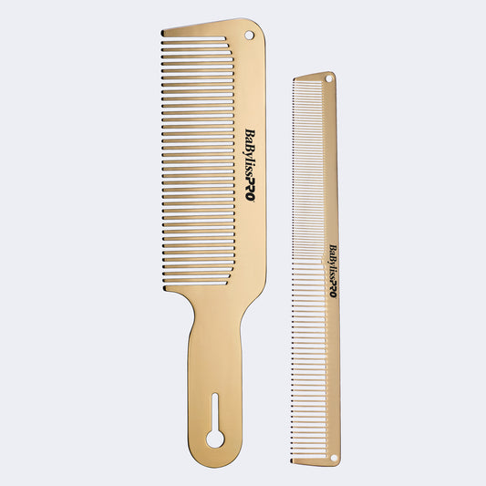 BaBylissPRO GOLDFX Metal Comb 2-Pack