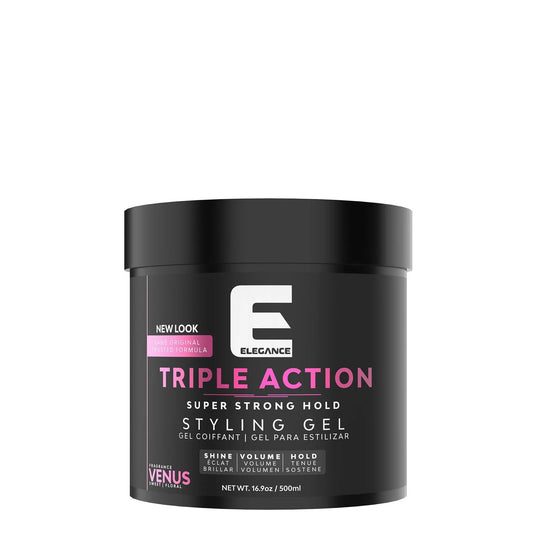 Elegance Ultra Triple Action Styling Hair Gel-16.9oz