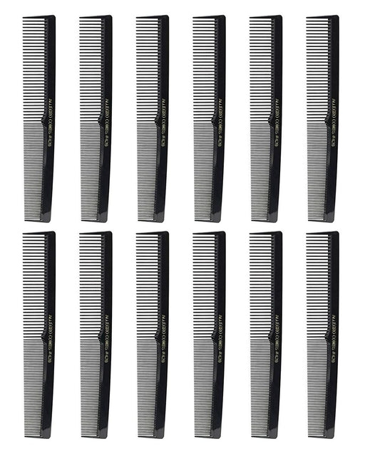 Allegro Combs 420 Barber Cutting Styling Comb Set - 12 Count