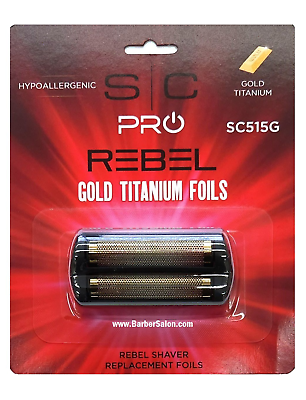 Style Craft Replacement Rebel Shaver Gold Titanium Foils