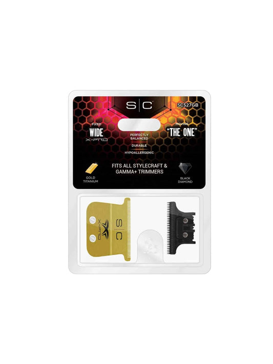Stylecraft Fixed Gold Titanium X-Pro Wide Trimmer Blade with DLC